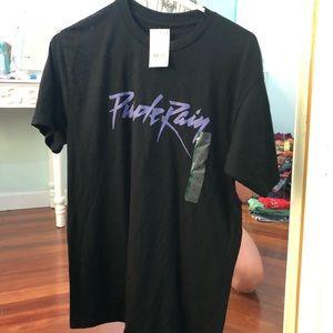 Black purple rain shirt